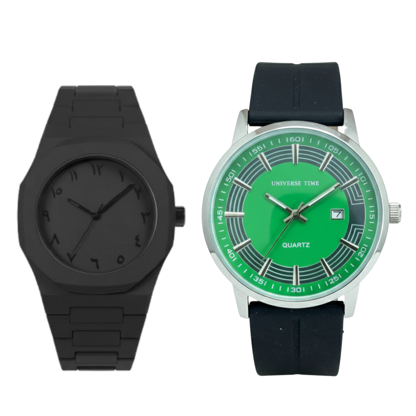 Universe TM Black With Green Dial + Black Aura – Luxury Combo Deal