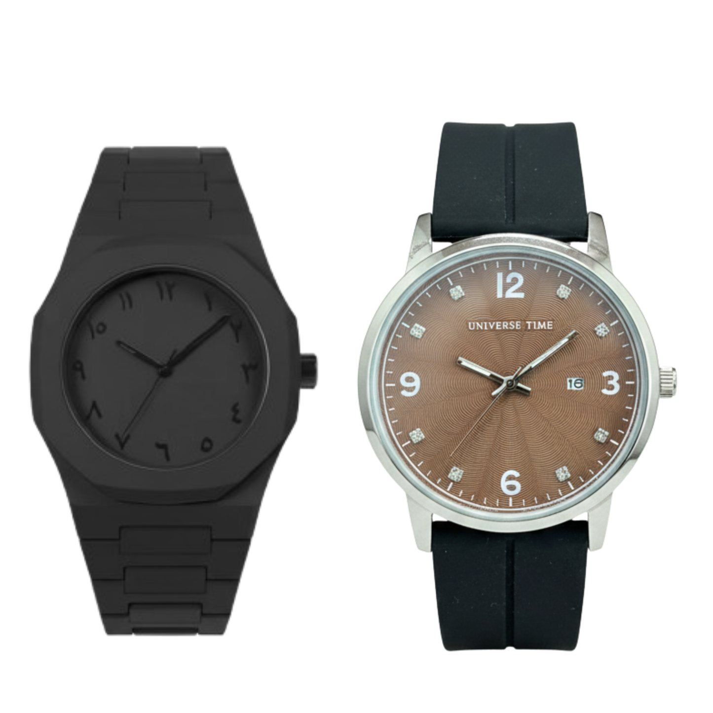 Universe TM Black With Brown Dial + Black Aura – Luxury Combo Deal
