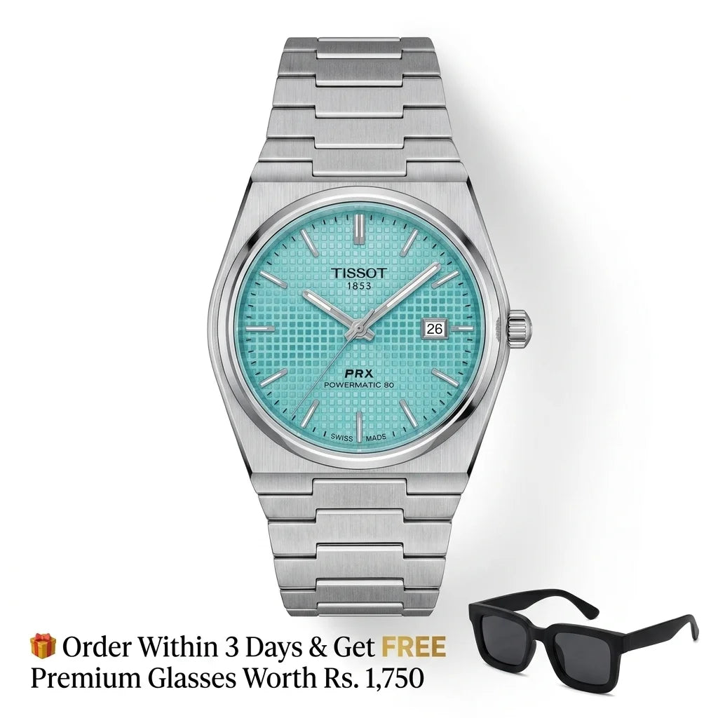 Tissot PRX Luxury Watch – Silver with Tiffany Dial