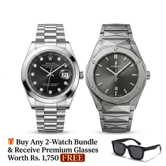 ROLEX + HUBLOT CUT - 🎁 Receive Premium Glasses Worth Rs.1,750 FREE
