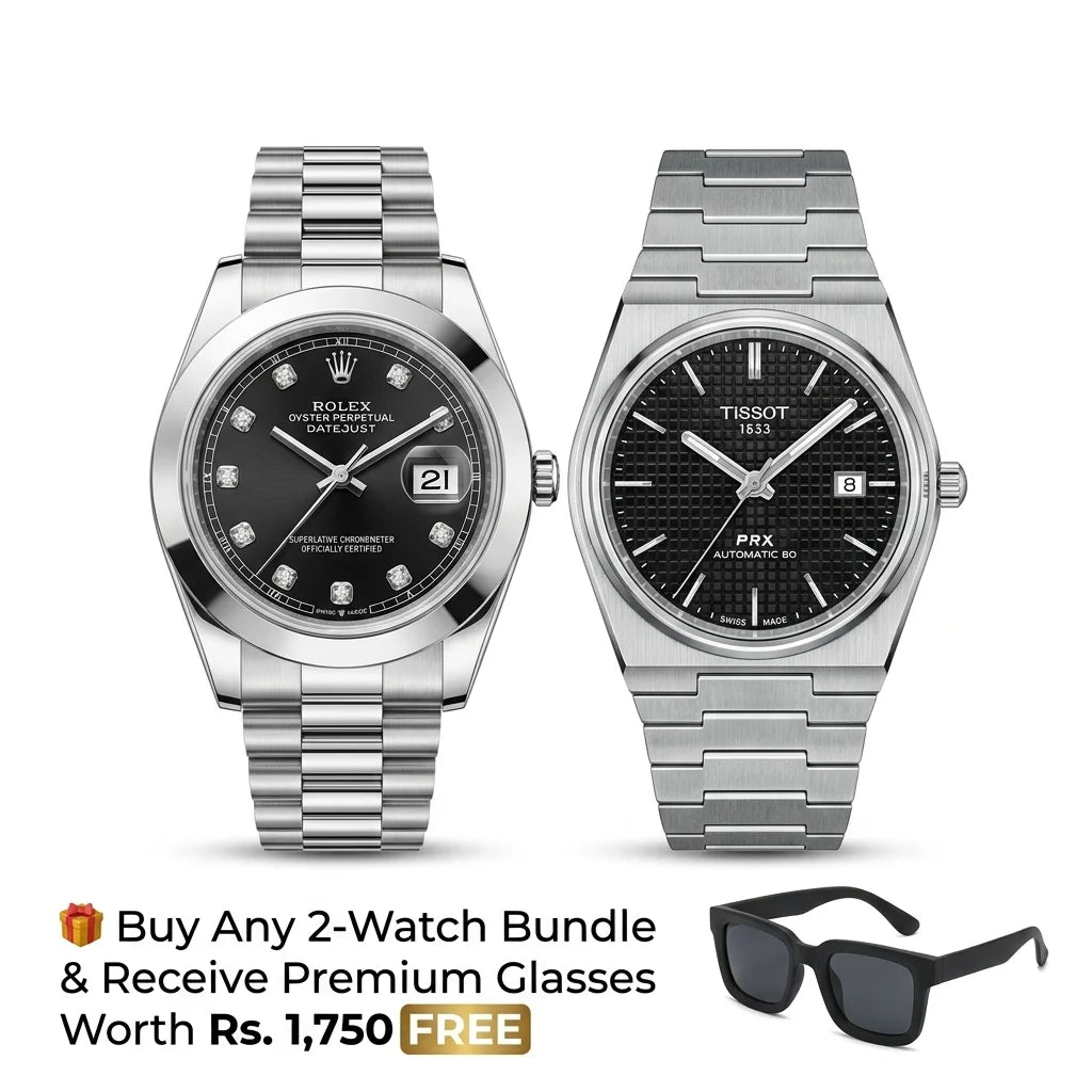 ROLEX DT + TISSOT - 🎁 Receive Premium Glasses Worth Rs.1,750 FREE