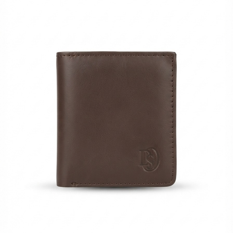 The Compact | Premium Cow Leather Wallet | Brown