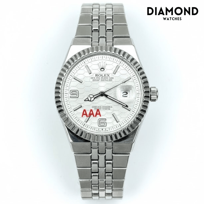 Rolex Watch 2025 Edition - Silver With White Dial