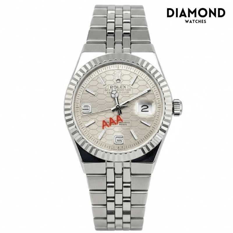 Rolex Watch 2025 Edition - Silver With Black Dial