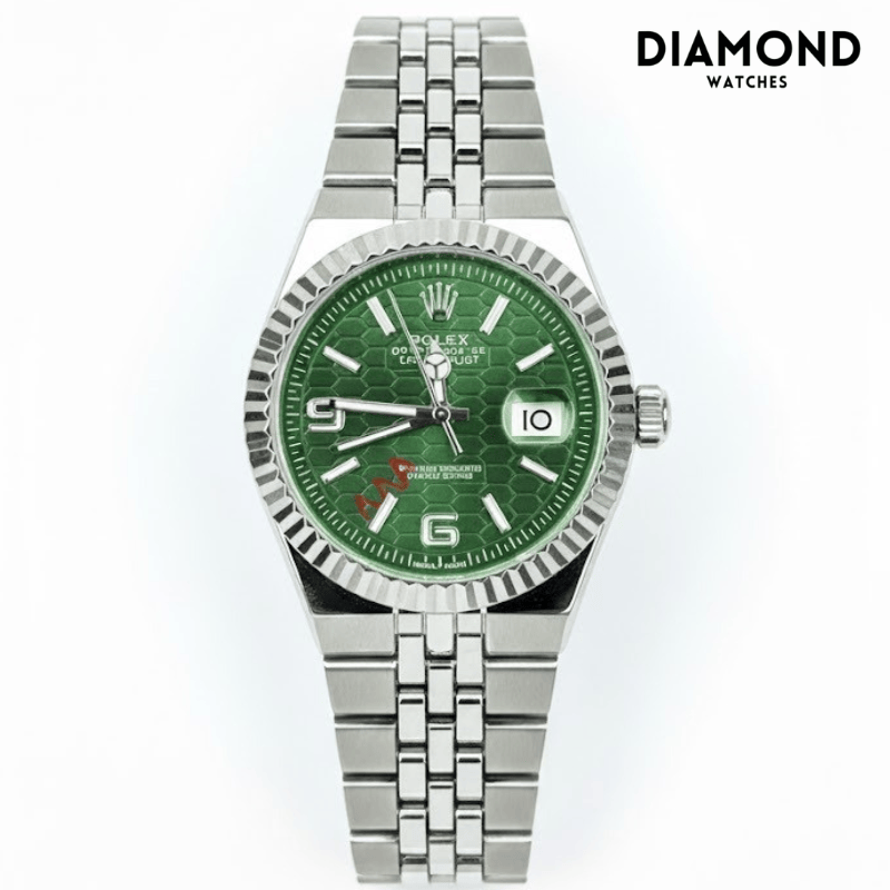Rolex Watch 2025 Edition - Silver With Black Dial