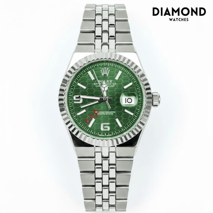 Rolex Watch 2025 Edition - Silver With Black Dial