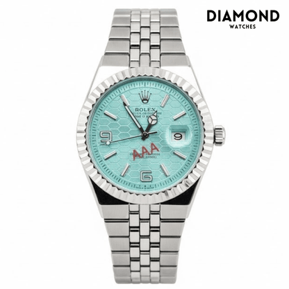 Rolex Watch 2025 Edition - Silver With Black Dial