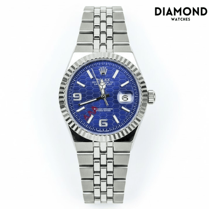 Rolex Watch 2025 Edition - Silver With Black Dial