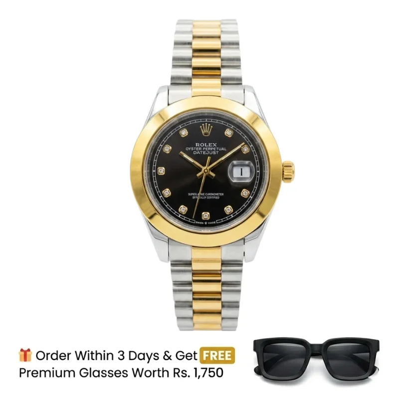 Rlx Watch – Two-Tone black Dial