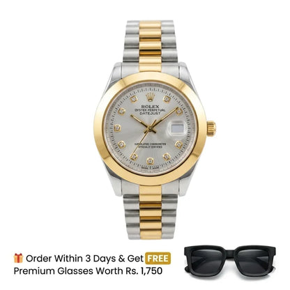Rlx Watch – two tone white Dial