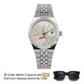 Rolex Watch 2025 Edition - Silver With Grey Dial