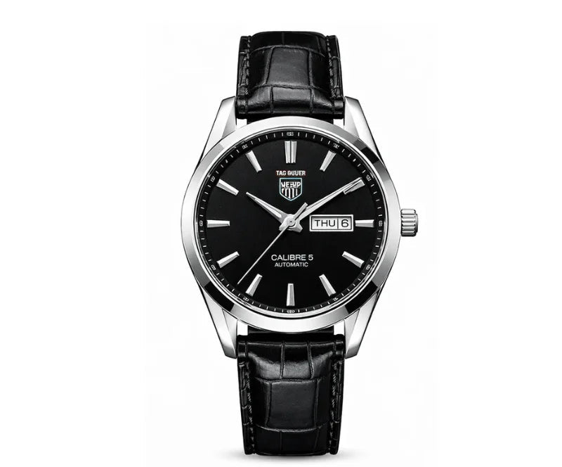 TAG Heuer Calibre 5 – Silver with Black Dial