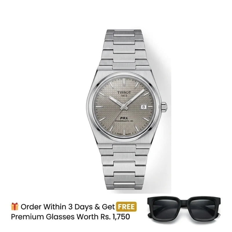 Tissot PRX Semi-Automatic – Silver with Ice Grey Dial
