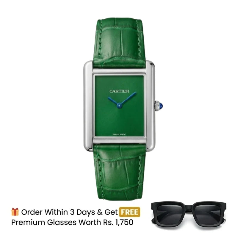 Cartier Tank – Green with Green Dial