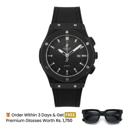 HB Strap Watch – Full Black Edition