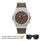 HB Strap Watch – Brown with Brown Dial