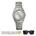 Hublot Watch  Diamond Cut  – Silver With White Dial