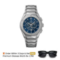 Hublot Watch  Diamond Cut  – Skeleton Blue Dial