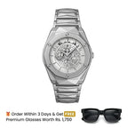 Hublot Watch  Diamond Cut  – Skeleton White Dial
