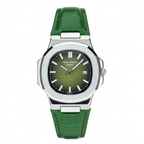 Patek Strap Watch – Green with Green Dial