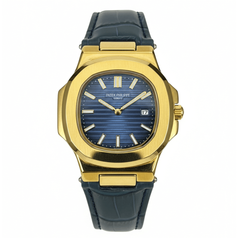 Patek Strap Watch – Blue with Blue Dial