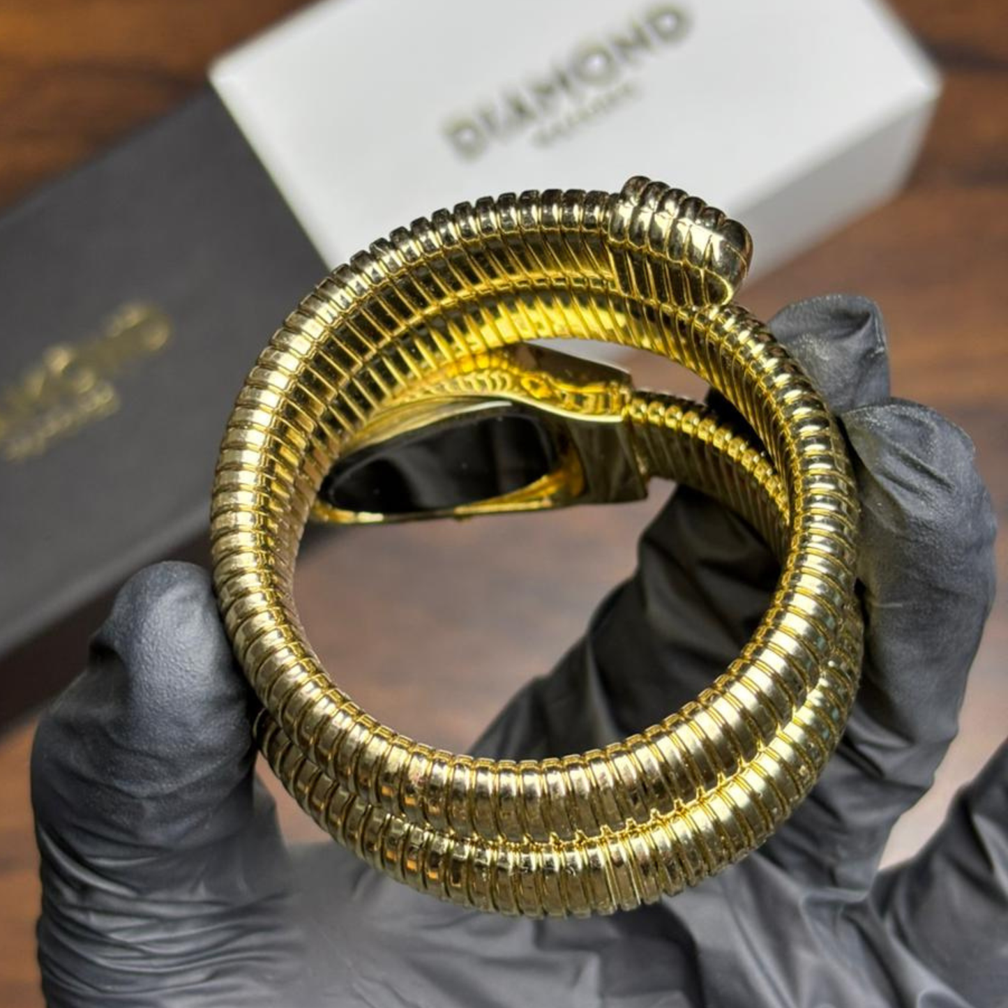 Cobra Curve Ladies Watch – Gold & Gold