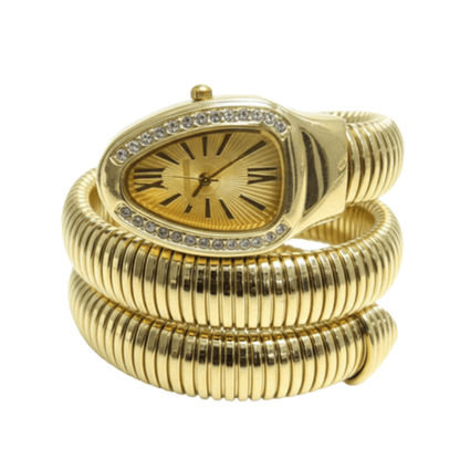 Cobra Curve Ladies Watch – Gold & Gold
