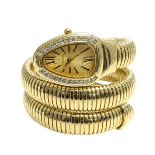 Cobra Curve Ladies Watch – Gold & Gold