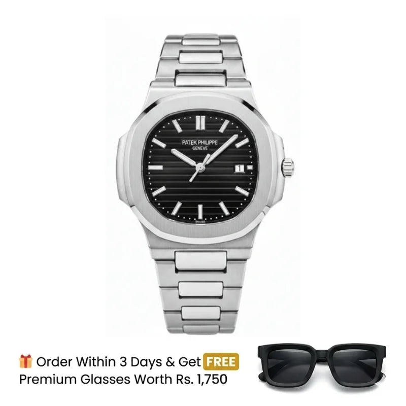 Patek Philippe Luxury Watch – Classic Black Dial