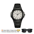 Patek Philippe Luxury Watch – Classic Full Black - White Dial