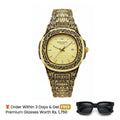Patek Philippe Texture Watch – Golden With Golden Dial