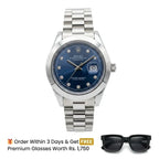 Rlx Watch – silver with blue  Dial
