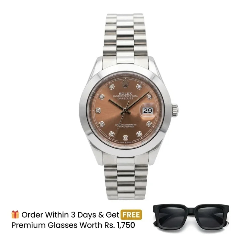 Rlx Watch – silver with brown Dial
