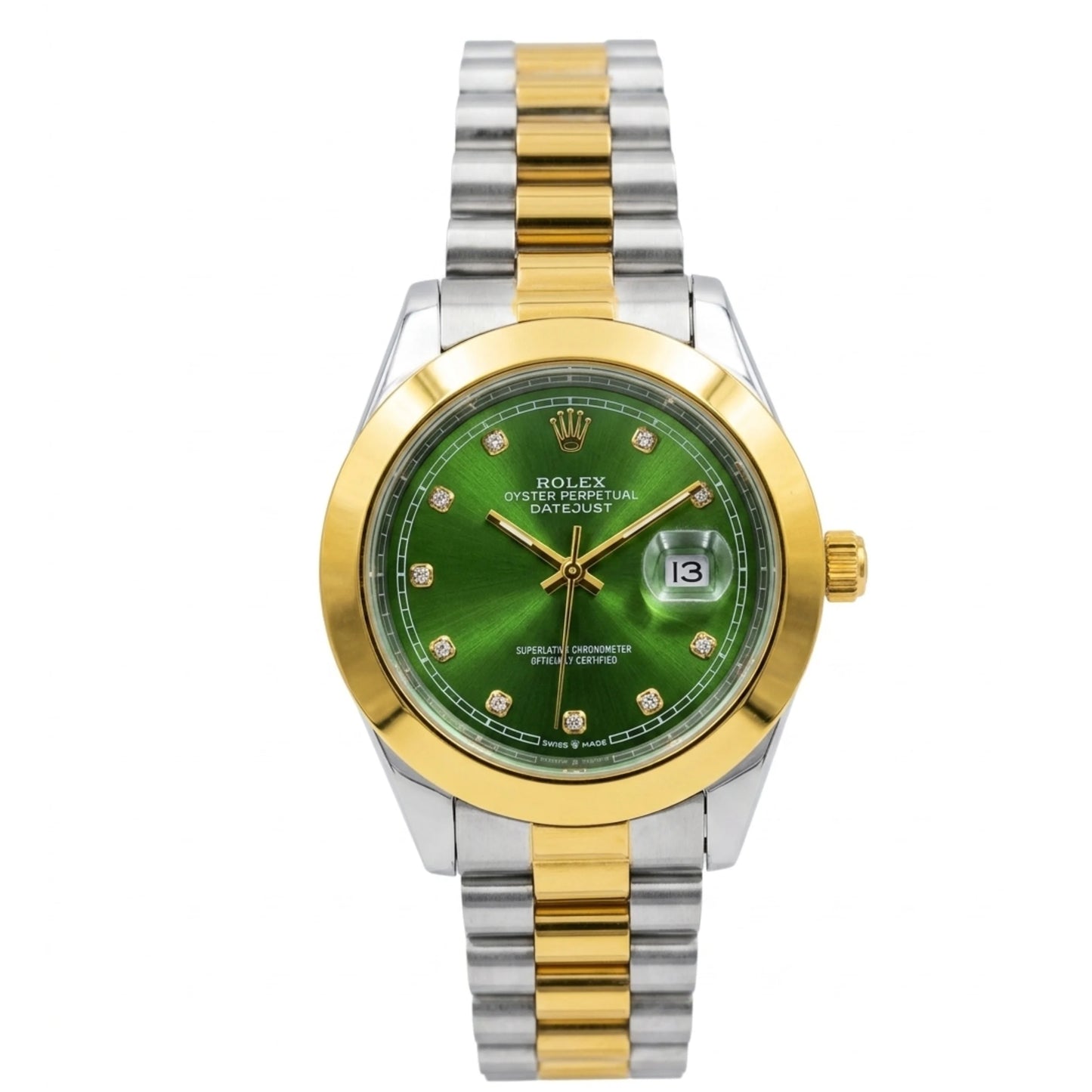 Rlx Watch – two tone green Dial
