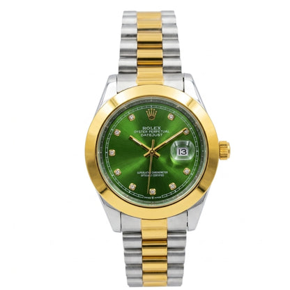 Rlx Watch – two tone green Dial
