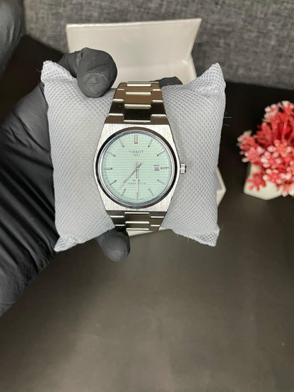 Tissot PRX Luxury Watch – Silver with Tiffany Dial Old