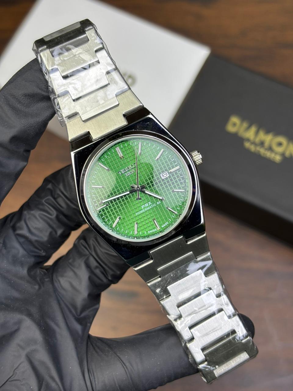 Tissot PRX Luxury Watch – Silver with Black Dial