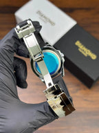 Rlx Submariner Silicon Strap – Black & Silver Dial