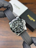 Rlx Submariner Silicon Strap – Black & Silver Dial
