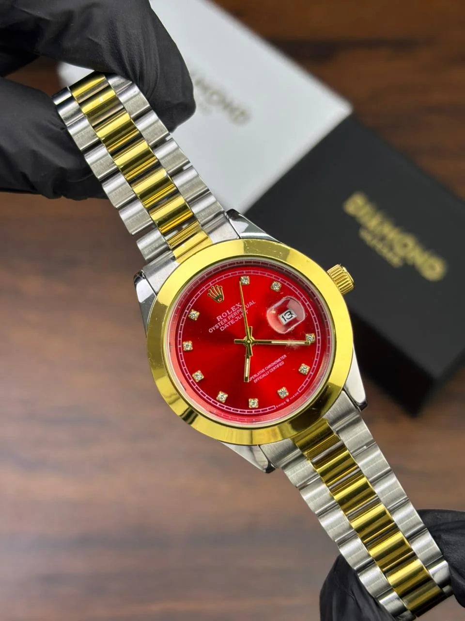 Rlx  Watch – two tone red Dial