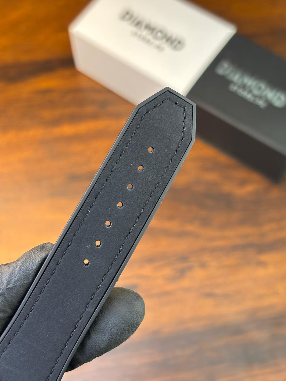 HB Strap Watch – Black with Black Dial