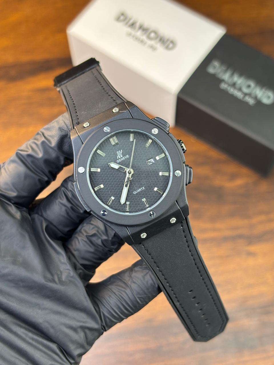 HB Strap Watch – Full Black Edition