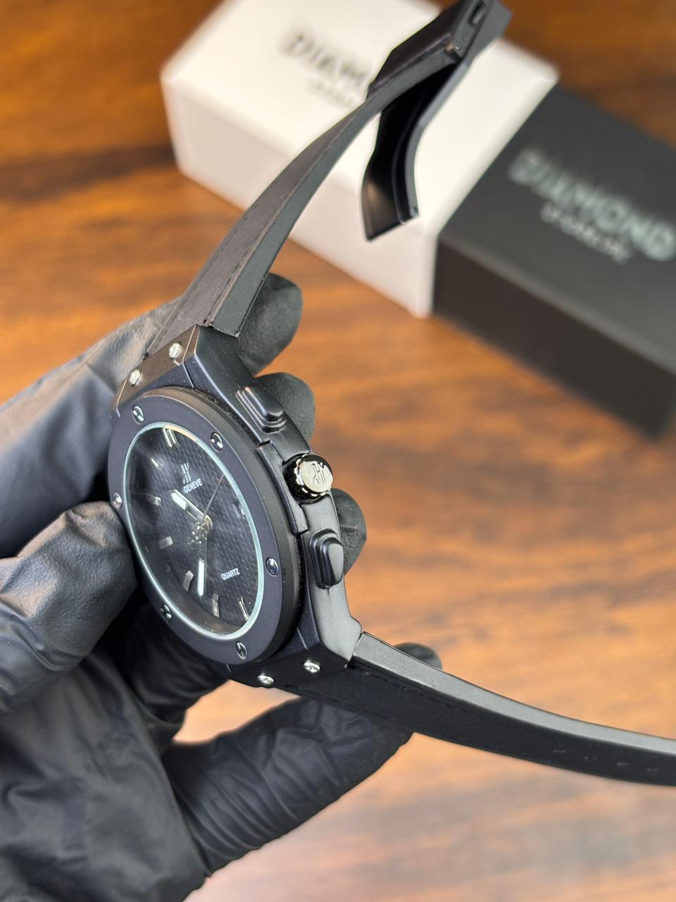 HB Strap Watch – Full Black Edition