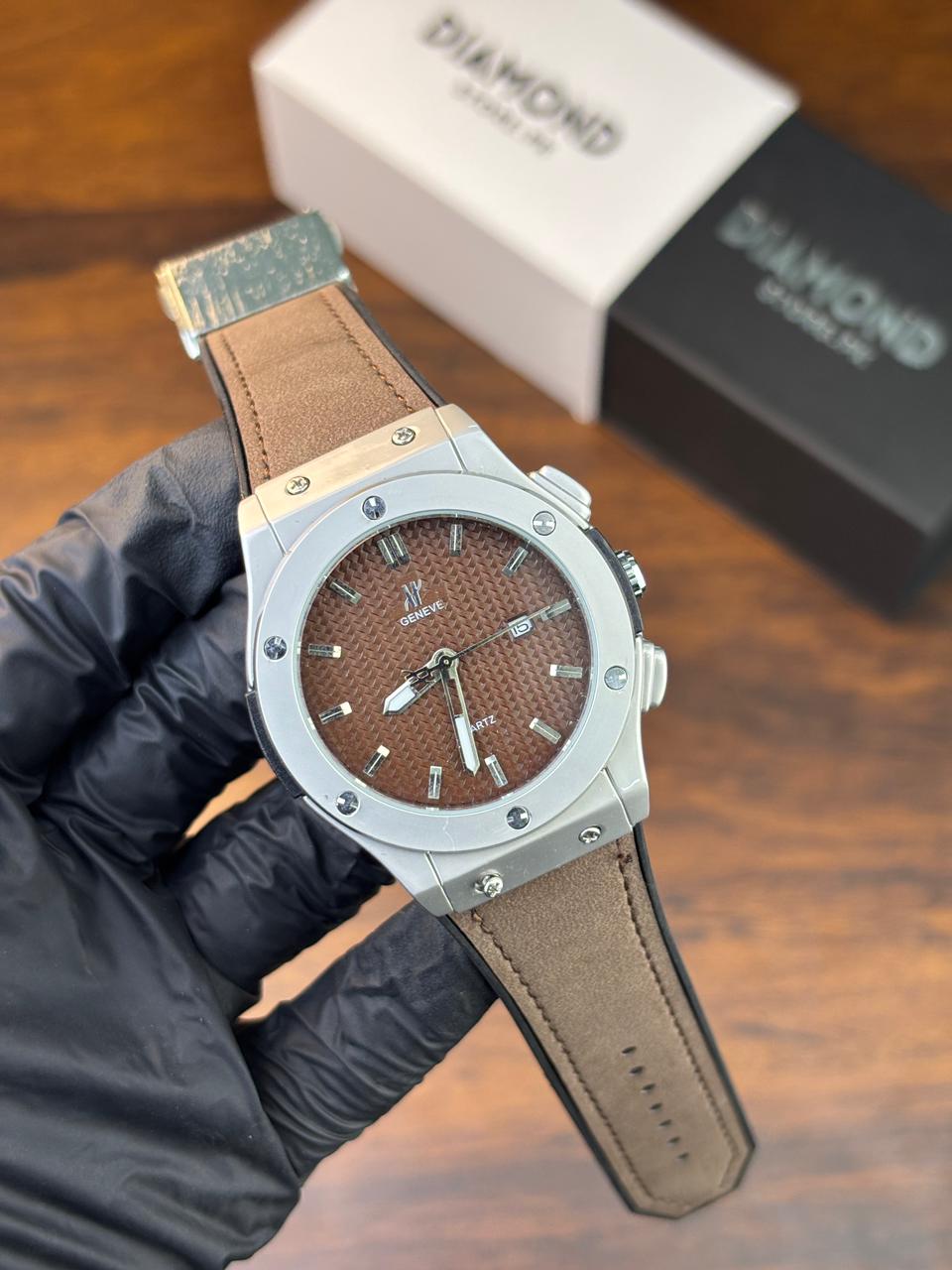 HB Strap Watch – Brown with Brown Dial