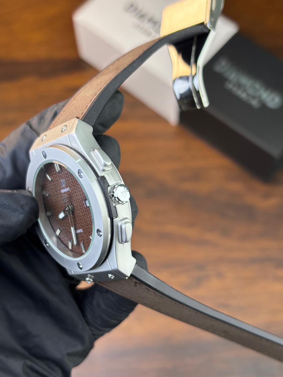 HB Strap Watch – Brown with Brown Dial