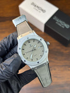 HB Strap Watch – Grey with Grey Dial