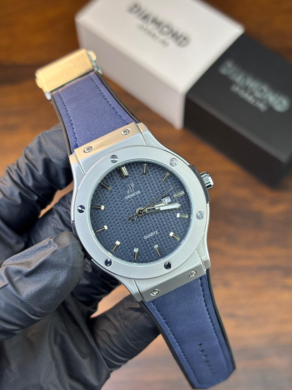 HB Strap Watch – Blue with Blue Dial