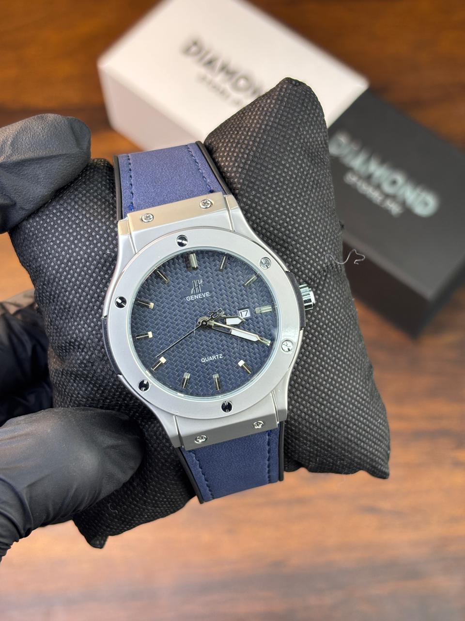 HB Strap Watch – Blue with Blue Dial