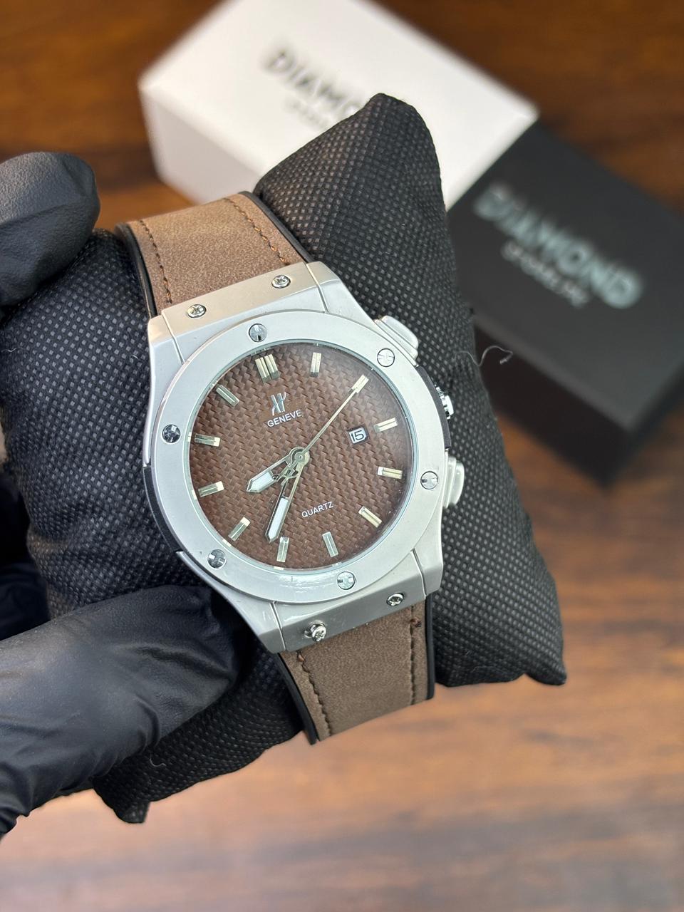 HB Strap Watch – Brown with Brown Dial