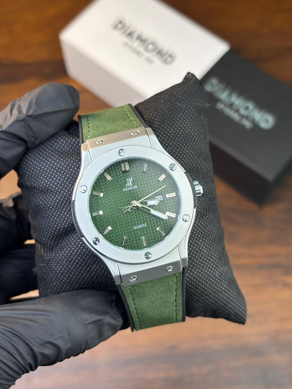 HB Strap Watch – Green with Green Dial
